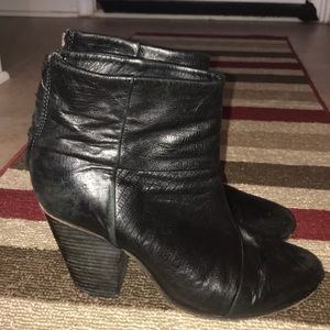 Rag & Bone Newbury black leather ankle boot Sz10😘